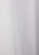 Short Sleeve Mesh & Logo Tee Set in White - LUMINE SINGAPORE