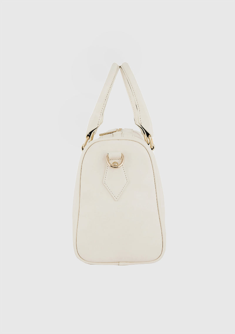 Minimal Boston Bag in Ivory – LUMINE SINGAPORE