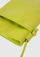 Faux Leather Multi Mini Sling Pouch in Yellow