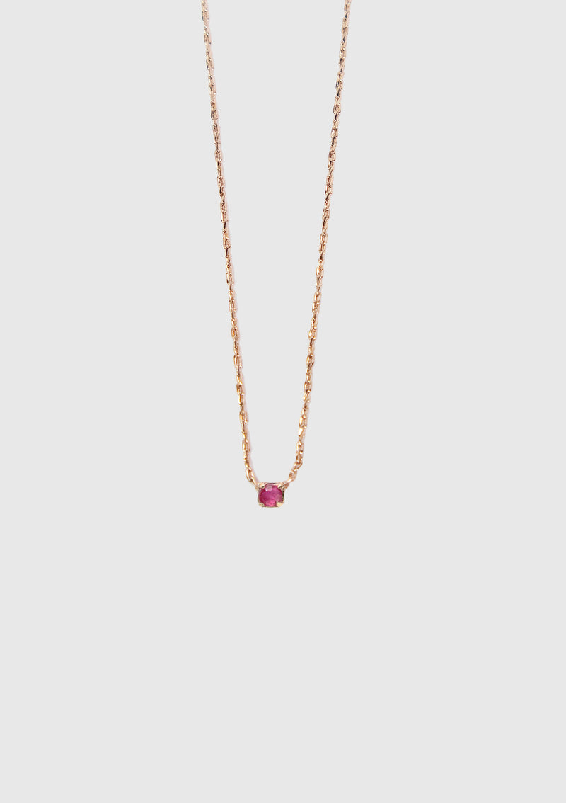 JULY Birthstone Necklace in Ruby