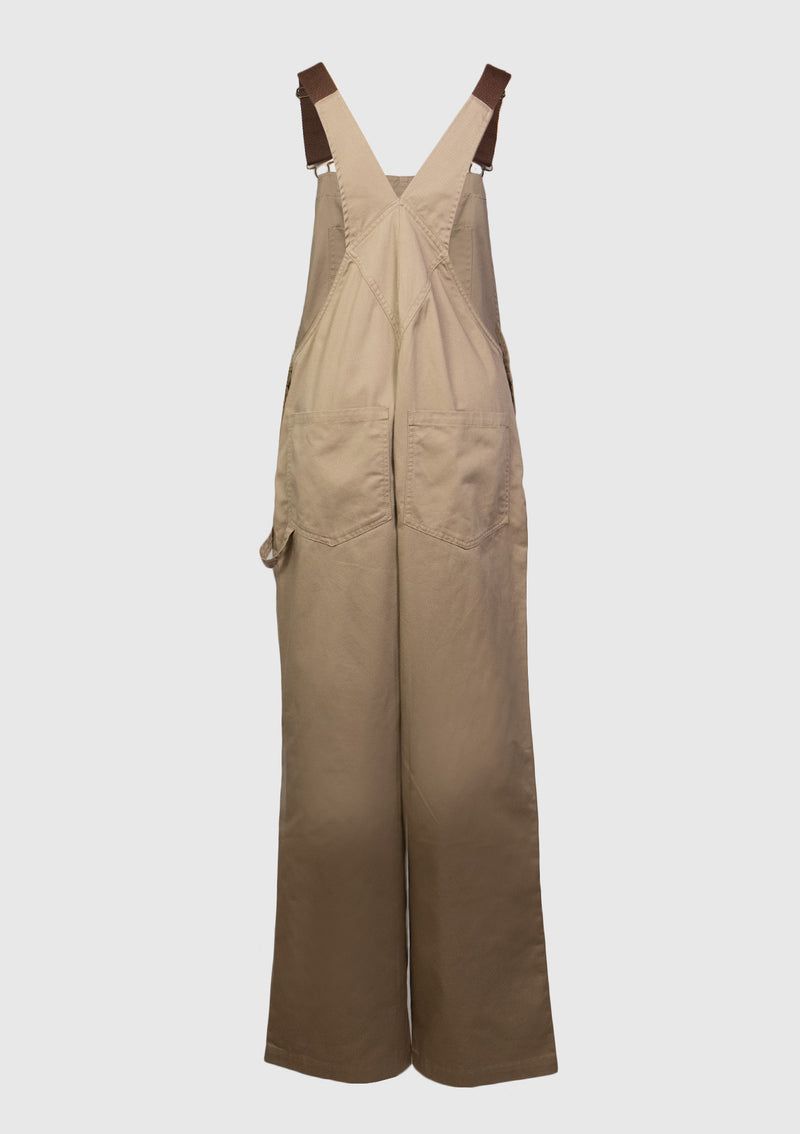 Pocket-Front Chino Dungarees in Beige
