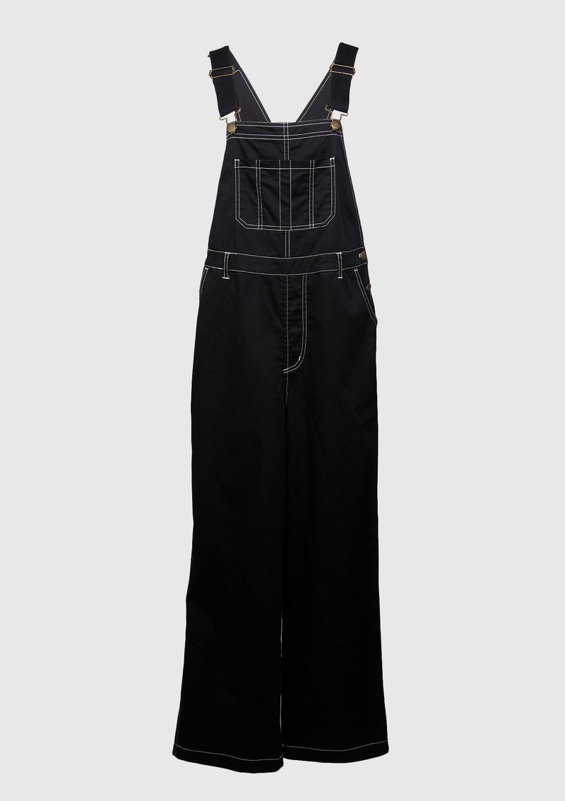 Pocket-Front Chino Dungarees in Black