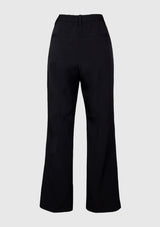 Semi-Flare Pants in Black