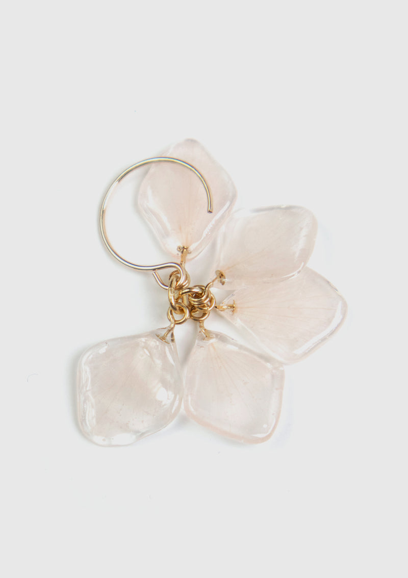 Sakura Small Petals Cluster Earrings in Pink