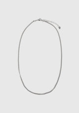 Small Curb Chain Necklace in Silver