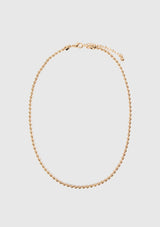 Simple Ball Chain Necklace in Gold