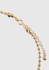 Simple Ball Chain Necklace in Gold