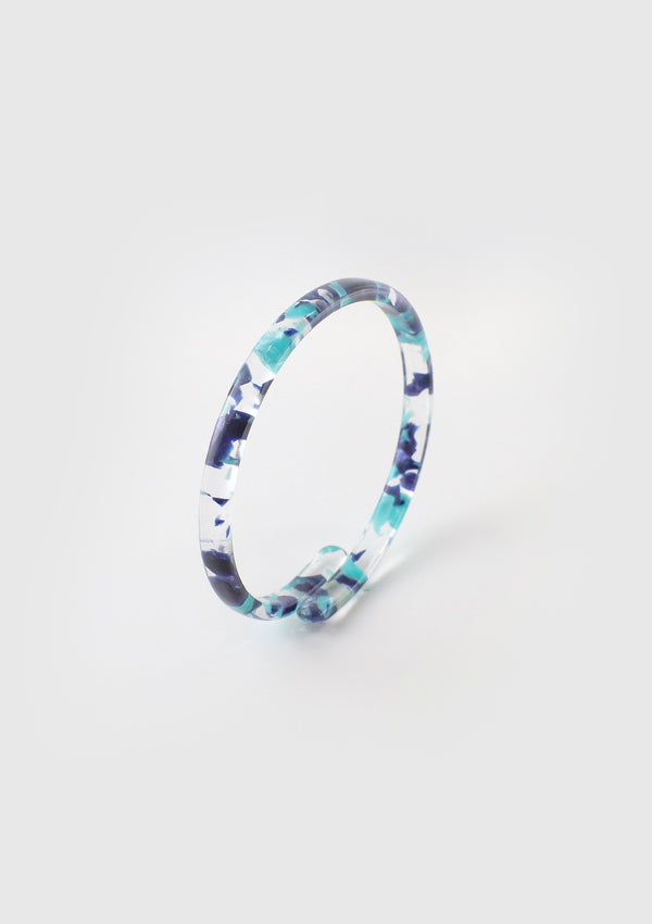 Stacking Bangle in Flower Blue