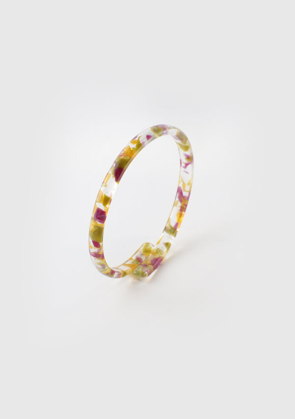 Stacking Bangle in Flower Yellow