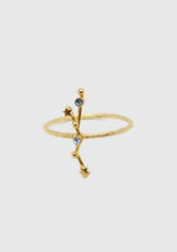 VIRGO Constellation Ring in Gold