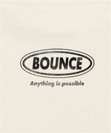 BOUNCE 2-Way Canvas Logo Print Tote in Off White
