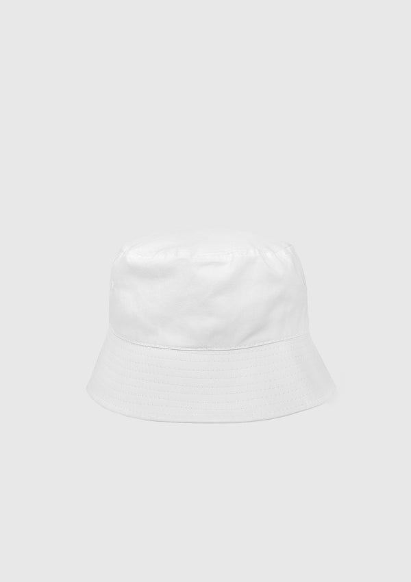 Basic Bucket Hat in White