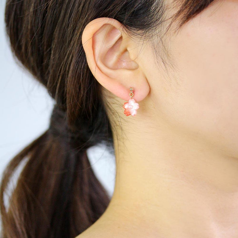 Sakura x Cosmic Cat Clip-On Earrings in Black Multi - LUMINE SINGAPORE