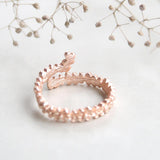 Sweet Alyssum Motif Ring in Pink Gold
