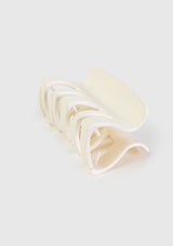Pastel Hair Claw in Ivory