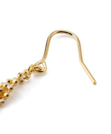 CHANDELIER Scalloped Edge Earrings in Gold