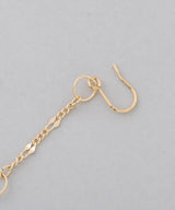YAJIROBEE Asymmetric Mixed Chain Mobile Earrings in Gold