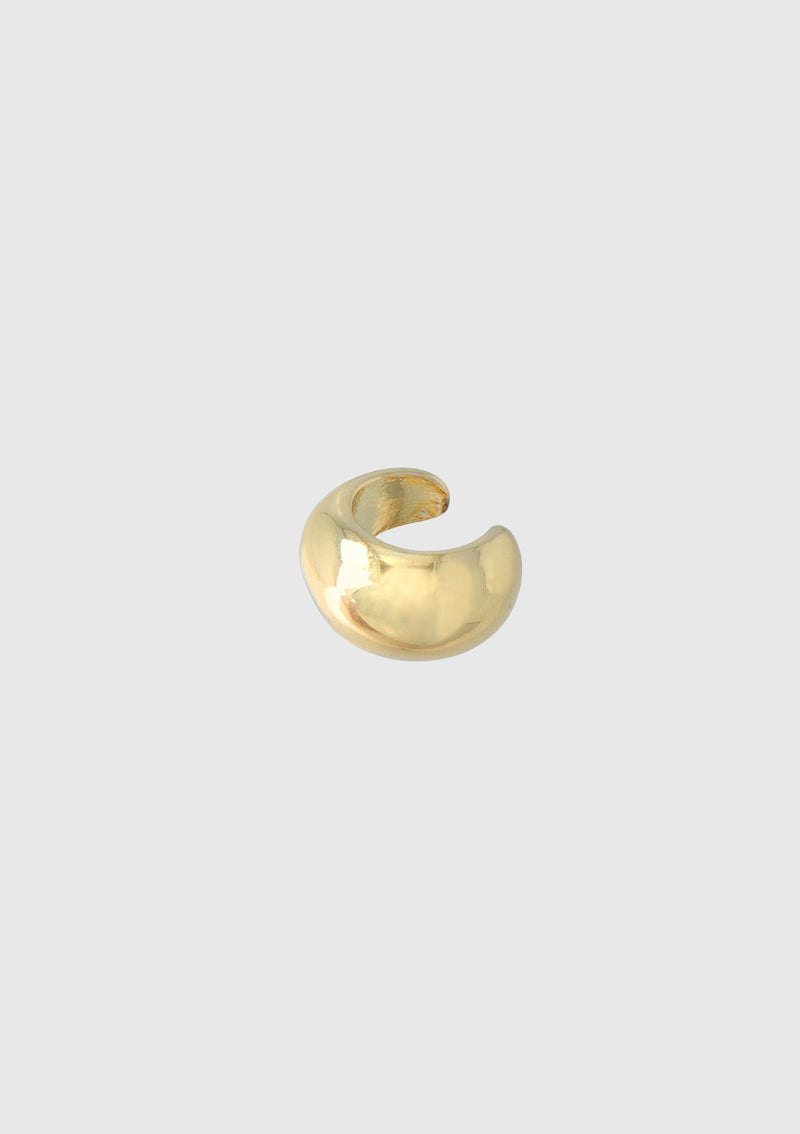 Voluminous Rounded Ear Cuff in Gold