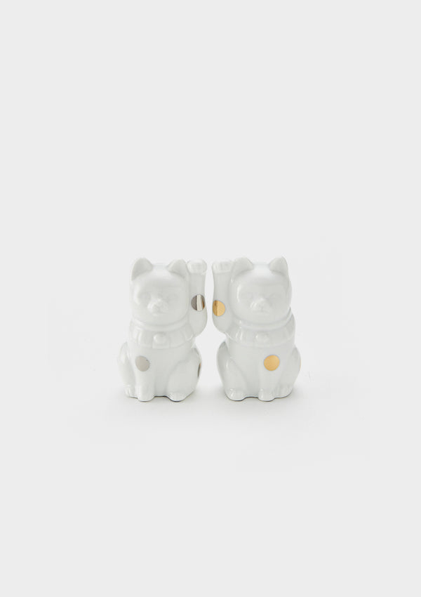 FORTUNE CAT 2-Piece Set in White