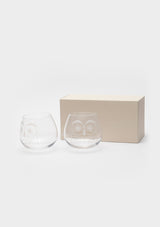 FUKUROU Glass 2-Piece Set in Clear