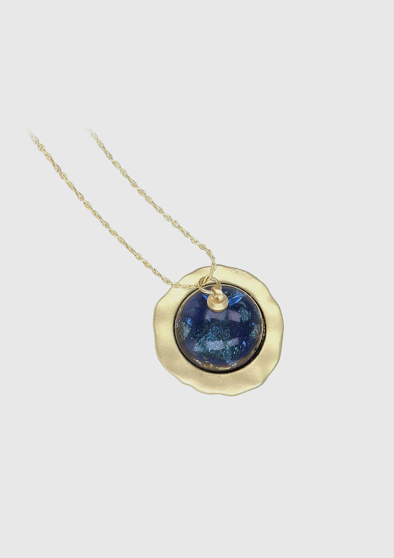 Planet Pendant Necklace in Gold