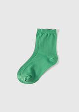 Nylon-Blend Short Socks in Green