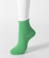 Nylon-Blend Short Socks in Green