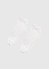 Lace Ankle Socks in White