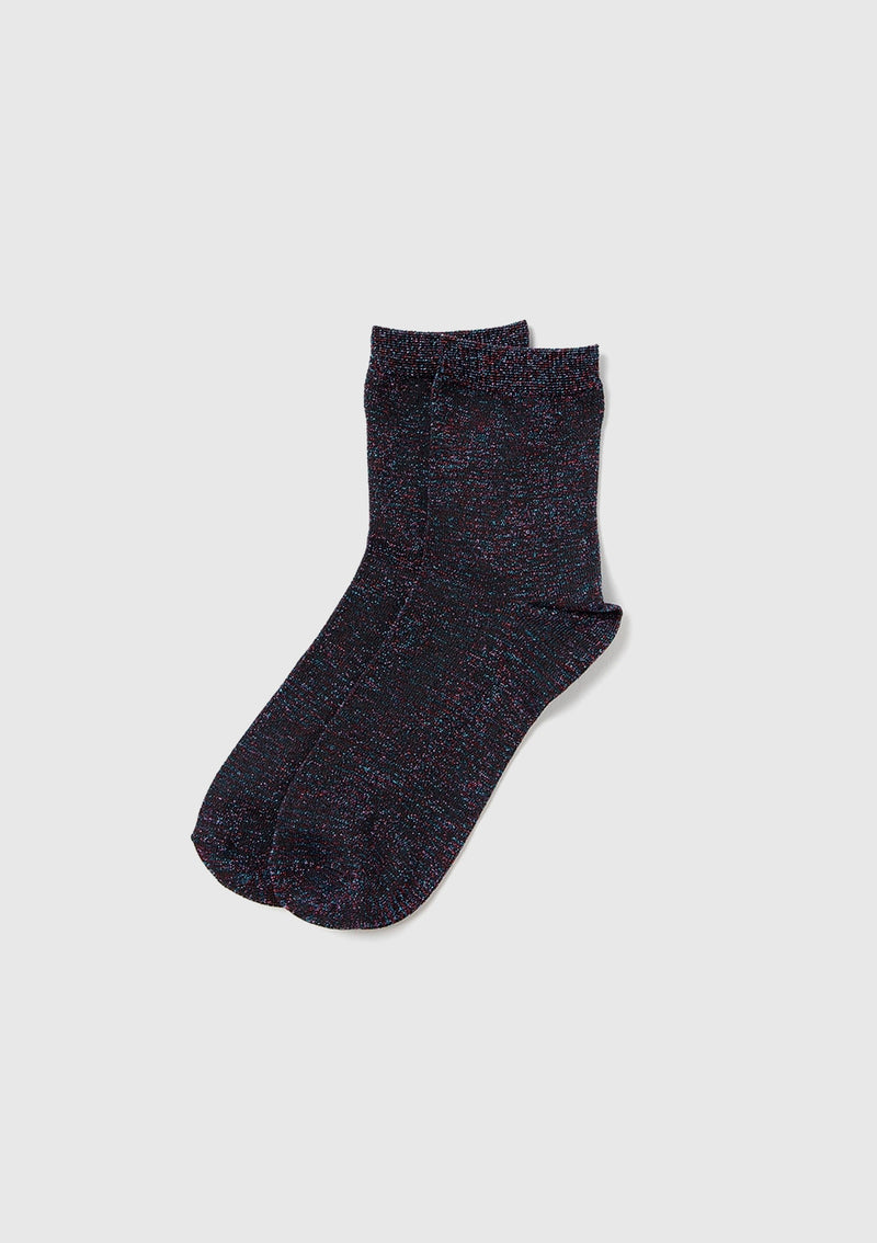 Lame Short Socks in Black Multi