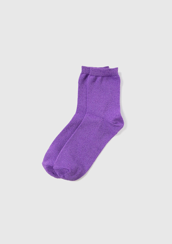 Lame Short Socks in Purple