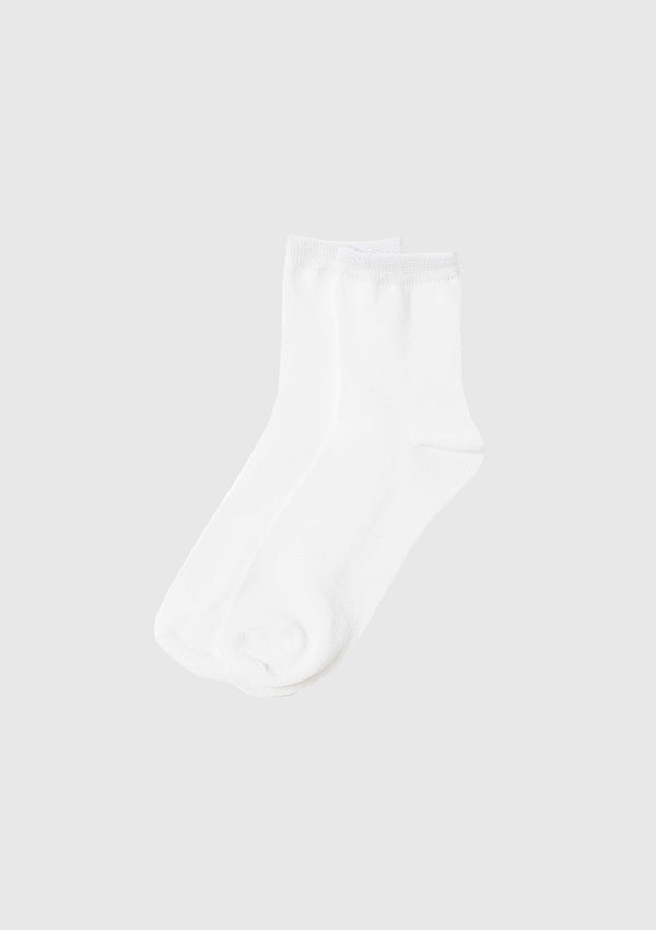 Lame Short Socks in White
