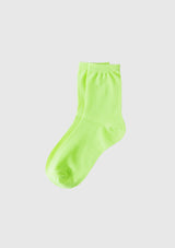 Nylon-Blend Short Socks in Light Green
