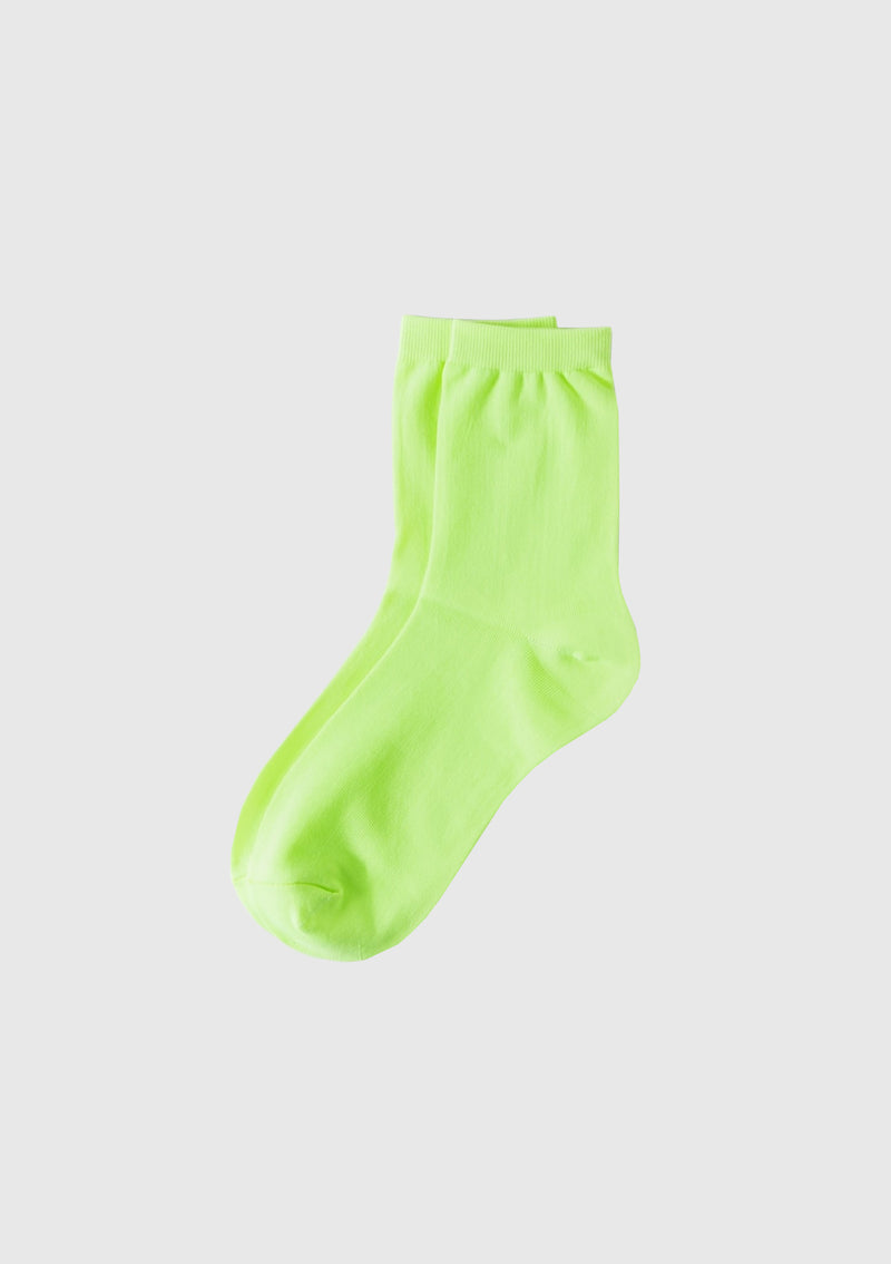 Nylon-Blend Short Socks in Light Green