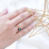 Crescent x Planet Motif Ring in Gold