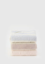 Organic Cotton Stripe Face Towel - LUMINE SINGAPORE